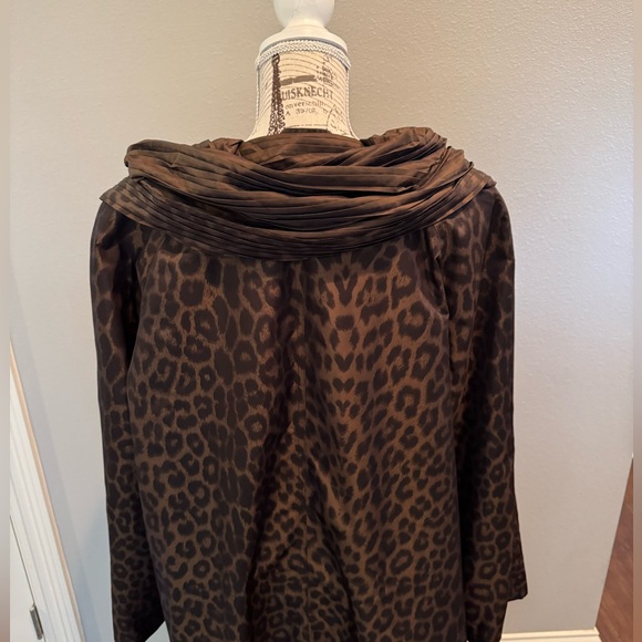 Animal Print All Weather Trench Coat Size XL - Picture 9 of 11